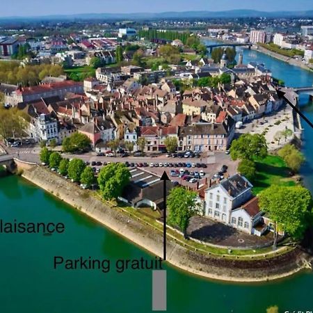Appartement Avec Magnifique Vue Sur La Saone Et Son Balcon Chalon-sur-Saône Dış mekan fotoğraf